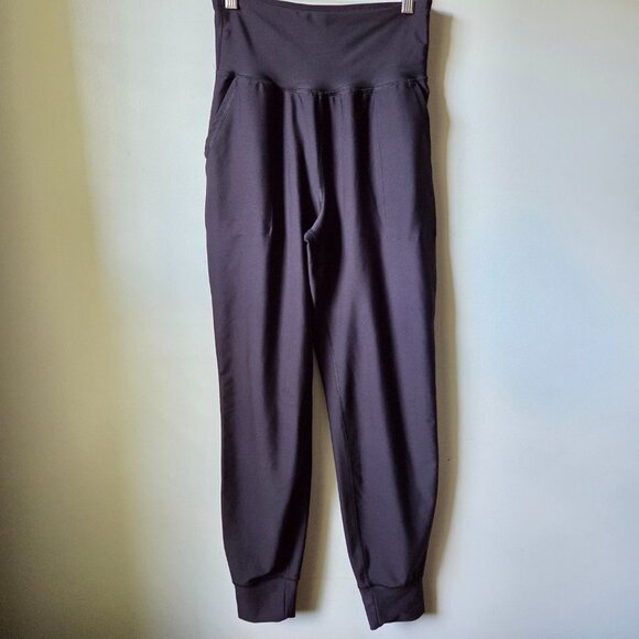 EUC LIKE NEW OLD NAVY BLACK ACTIVE POWERSOFT HIGH RISE JOGGER GO DRY SIZE M - Picture 1 of 16